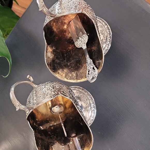 vintage silver scoop and bowl - Picture 2 of 3